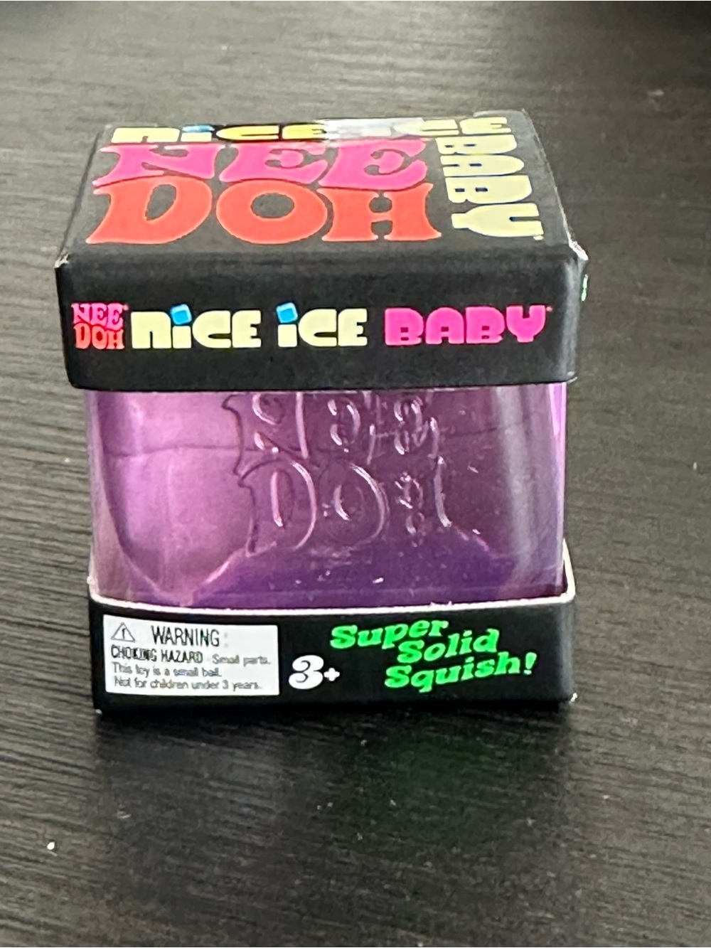 Schylling NeeDo authentic Nice Ice Baby Purple Super Solid Squish